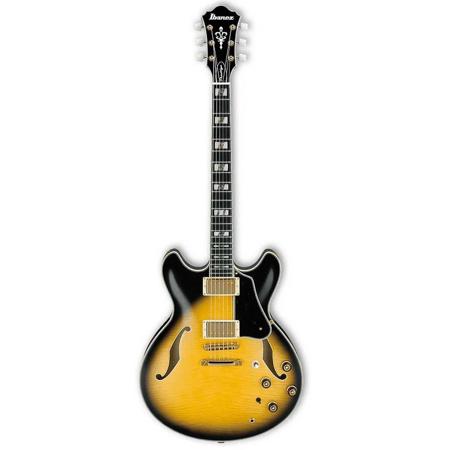 Ibanez AS200 Hollow-Body Electric Guitar, Vintage Yellow Sunburst