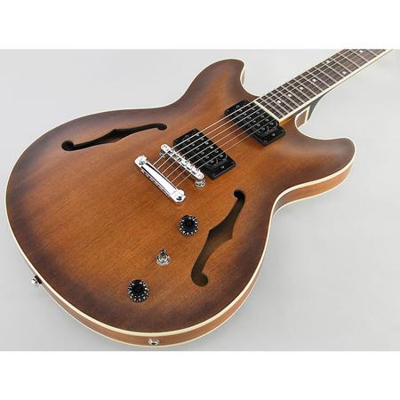 ibanez artcore as53 tobacco flat Ibanez Artcore AS53 Hollow-Body Electric Guitar, Tobacco Flat AS53TF