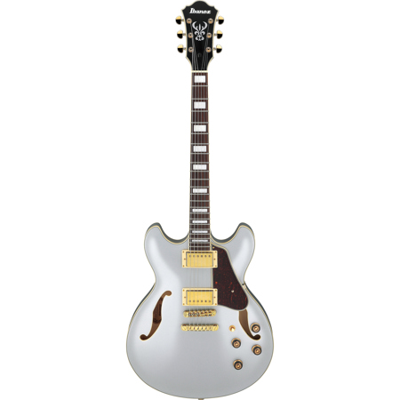 Ibanez AS Artcore Series AS73G Electric Guitar, Moonstone Silver Flat