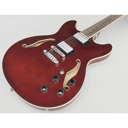 Ibanez AS73 Left Handed Hollow-Body Electric Guitar, Transparent Cherry