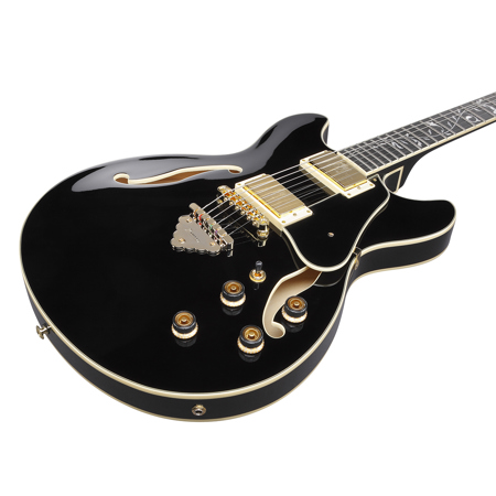 Ibanez AS Artcore Expressionist AS93SP Electric Guitar, Black AS93SPBK