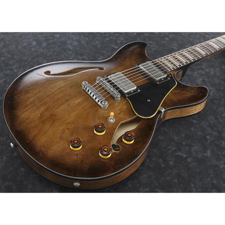Ibanez Artcore Vintage ASV10A Hollow-Body Guitar, Tobacco Burst Low Gloss