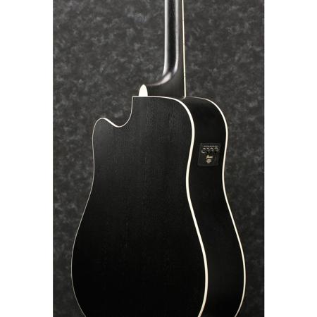 Ibanez AW360CE 6 String Acoustic Electric Guitar, Weathered Black Open Pore