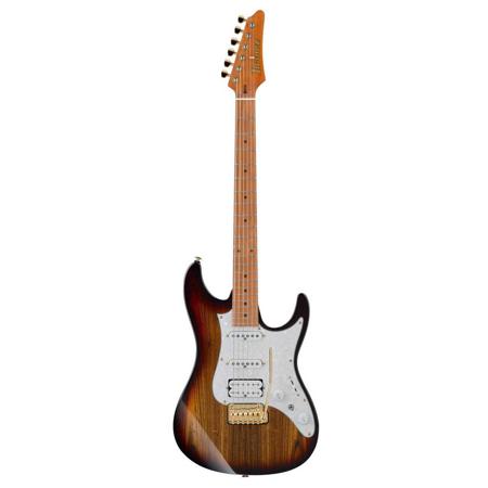 Ibanez AZ Premium AZ224BCG Electric Guitar, Deep Espresso Burst