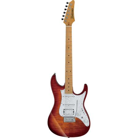 Ibanez AZ Premium Electric Guitar with Case, 22 Frets, Brown Topaz Burst
