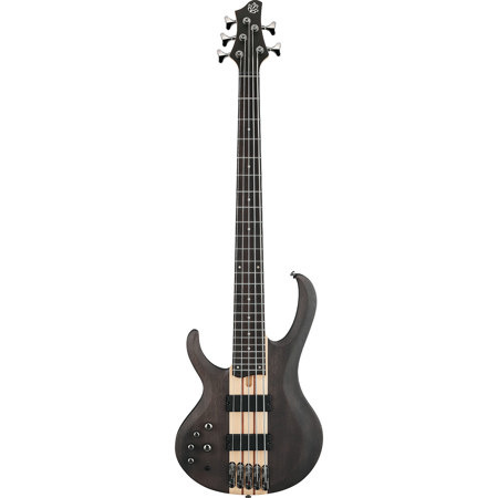 Ibanez BTB Standard BTB605 LH 5-String Electric Bass Guitar, Transparent Gray