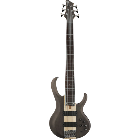 Ibanez BTB Standard Series BTB606 Electric Bass Guitar, Transparent Gray Flat