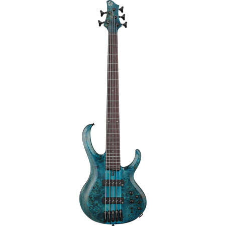 Ibanez BTB Standard Series BTB945 5-String Electric Bass Guitar, Cosmic Blue Low Gloss