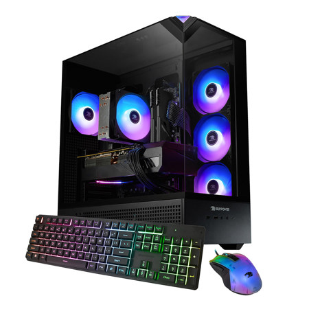 iBUYPOWER Element EBI7N56T02 Gaming Desktop Computer, Intel Core Ultra 7 265F 2.4GHz, 32GB RAM, 1TB SSD, NVIDIA GeForce RTX 5060 Ti 8GB, Windows 11 Home, Black
