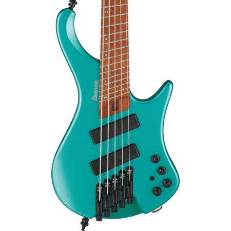 ベース Ibanez ehb1065MS Ibanez EHB Ergonomic Headless 5-String Guitar, Emerald Green
