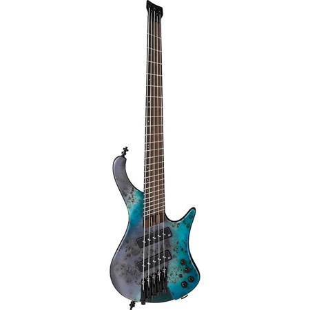 Ibanez 5-String Headless Multi Scale Guitar, Tropical Seafloor Flat