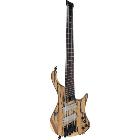 Ibanez EHB Ergonomic Headless Series EHB1675MS 5-String Electric Bass Guitar, Natural Flat