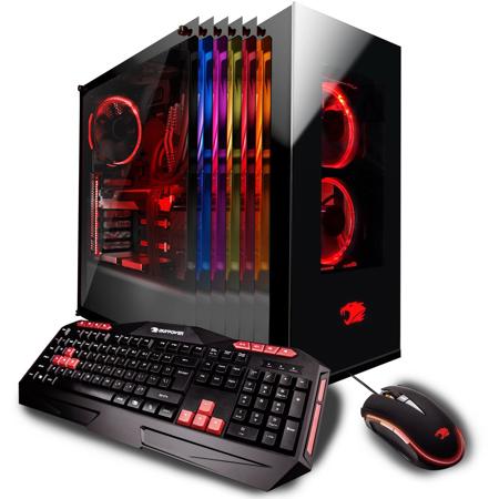 iBUYPOWER Element 046i, i9-9900K,16GB, 2TB HDD+480GB SSD, RTX 2080,W10,Black/Red