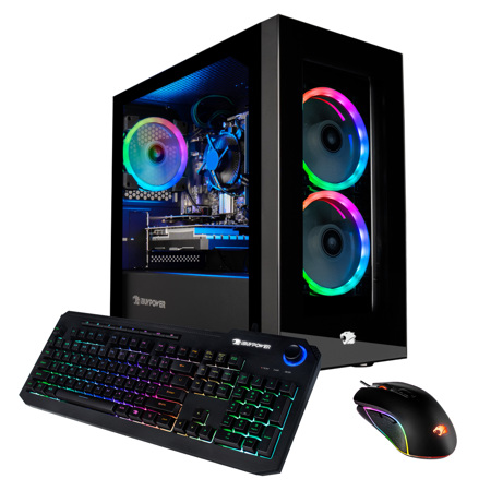 iBUYPOWER Element Mini 9300 Gaming,Ryzen 3 3100,8GB,240GB SSD,Radeon RX 550,W10H