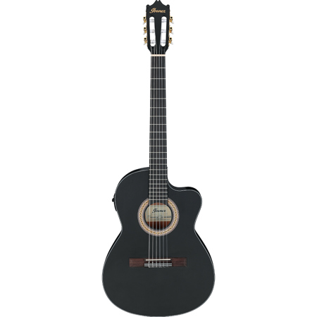 Ibanez Classical Series GA5MHTCE Acoustic Electric Guitar, Weathered Black Open Pore