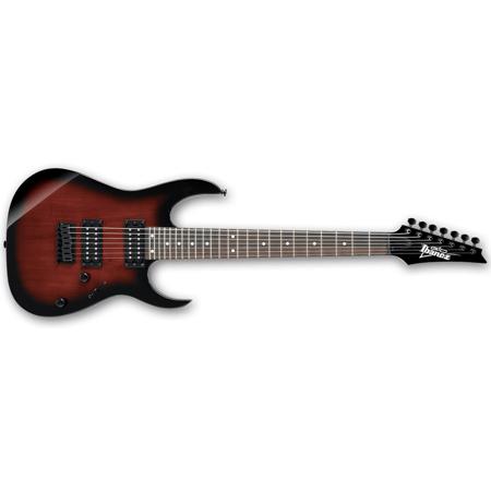 Ibanez GIO Series GRG7221 7-String Electric Guitar, Walnut Sunburst
