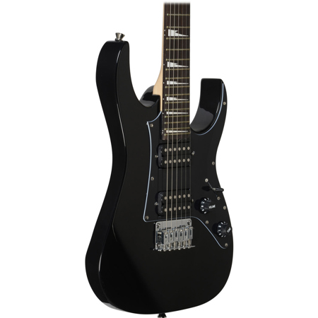 Ibanez miKro Series GRGM21 Electric Guitar, 24 Frets, GRGM Bolt-On Maple Neck, Rosewood Fretboard, Passive Pickup, Black Night