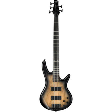 Ibanez GIO GSR205SM 5-String Electric Bass Guitar, Natural Gray Burst