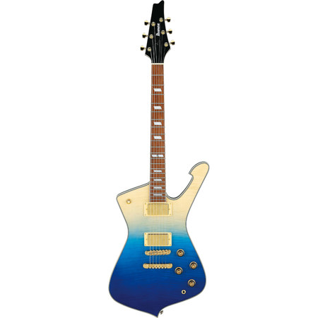 Ibanez Iceman Standard Series IC420FM Electric Guitar, Transparent Blue Gradation