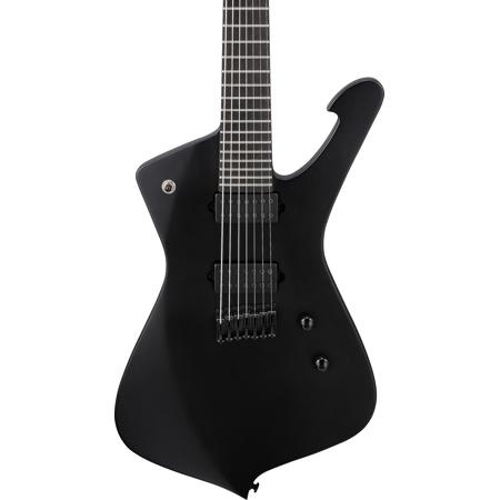 ISS　Ibanez ICTB721-BKF [IRON LABEL] Ibanez Iron Label Iceman 7-string - Black Flat - Bill's Music