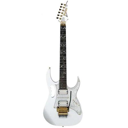 Ibanez Steve Vai Signature Premium JEM7VP Electric Guitar with Gig Bag, Ebony Fretboard, White