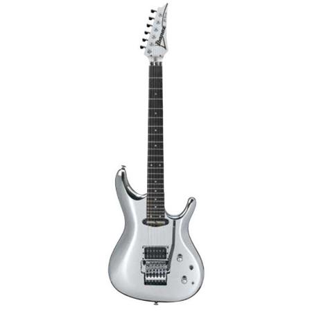 Ibanez Joe Satriani Signature Chrome Boy JS1CR Guitar with Case, Chrome Silver