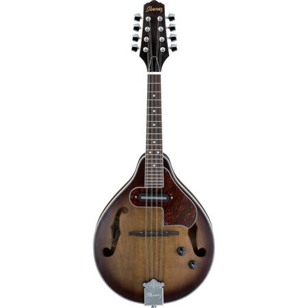 Ibanez M510E A-Style Mandolin, 20 Frets, Mahogany Neck, Magnetic Single Pickup, Rosewood Fretboard, Open Pore Vintage Sunburst