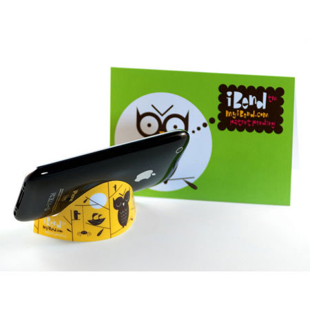 iBend Ultra-Thin/Portable Media Stand,Bartalos Owls Day