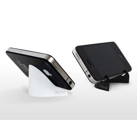 iBend Ultra-Thin/Portable Media Stand - Classic White