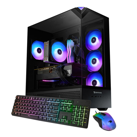 iBUYPOWER Element EBI7N56T01 Gaming Desktop Computer, Intel Core i7-14700F 2.1GHz, 32GB RAM, 1TB SSD, NVIDIA GeForce RTX 5060 Ti 8GB, Windows 11 Home, Black