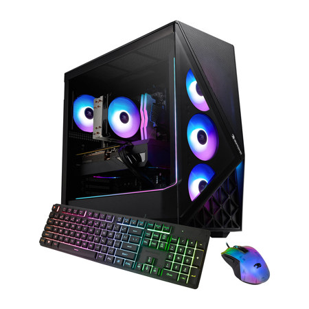 iBUYPOWER Slate Gaming, R7 7700, 32GB, 1TB SSD, RTX 5060, W11H, Black