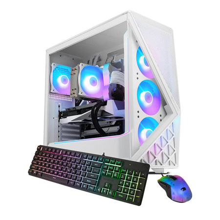 iBUYPOWER Slate Gaming, Ultra 9 285, 64GB RAM, 2TB SSD, RTX 5060 Ti, W11H, White