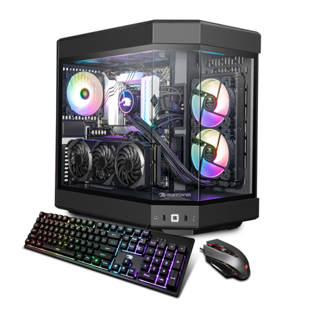 iBUYPOWER Y60BI7N47T01 Liquid Cooled Gaming Desktop Computer, Intel Core i7-13700F 2.1GHz, 16GB RAM, 1TB SSD, NVIDIA GeForce RTX 4070 Ti 12GB, Windows 11 Home