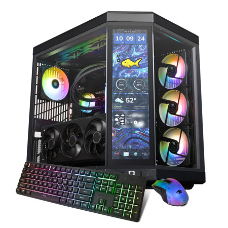 iBUYPOWER Y70TIBA7N5801 Liquid Cooled Gaming Desktop Computer, AMD Ryzen 7 9800X3D 4.7GHz, 32GB RAM, 2TB SSD, NVIDIA GeForce RTX 5080 16GB, Windows 11 Home, Black