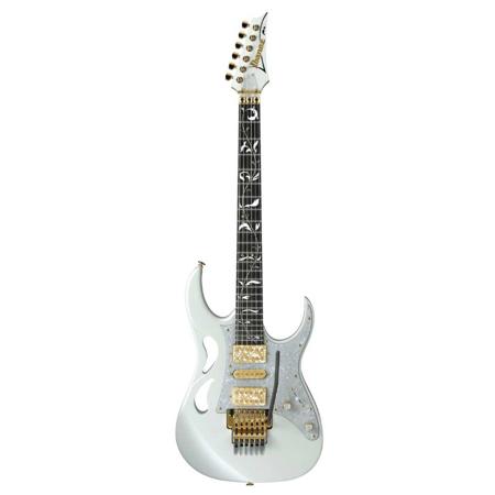 Ibanez Steve Vai Signature PIA3761 Electric Guitar with Case, Rosewood Fretboard, Stallion White