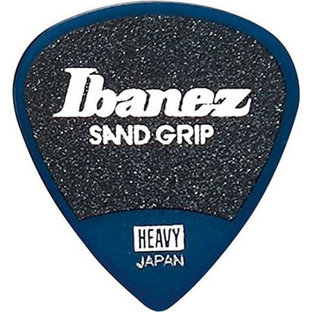 Ibanez 1mm Thickness Pick, Sand Grip, Polyacetal, Heavy,6 Pack,Dark Blue