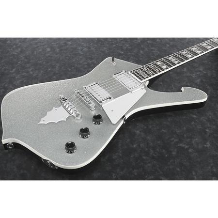 Ibanez PS120SP Electric Guitar, 3-Piece Mahogany Set-in Neck, Silver Sparkle