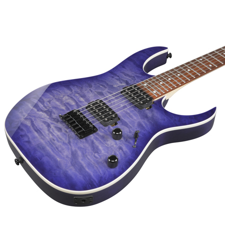 Ibanez RG421QM アイバニーズ Amazon.com: Ibanez RG421QM Electric Guitar - Cerulean Blue Burst