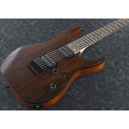 Ibanez RG Series RG421RW Electric Guitar with Rosewood Top, Charcoal Brown Flat