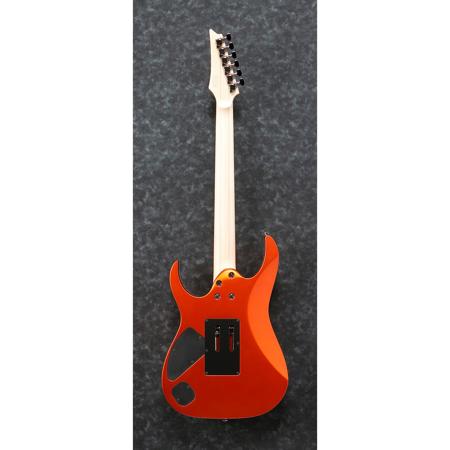 Ibanez RG Prestige 6 String Electric Guitar with Case,Orange Metallic Burst Flat