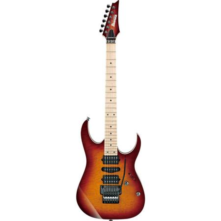 Ibanez RG Prestige RG657MSK 6-String Electric Guitar with Case, Sunset Burst
