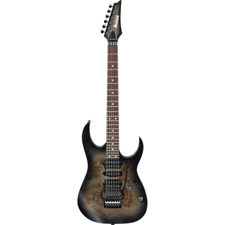 Ibanez RG Prestige RG657PB Electric Guitar with Case, Anvil Gray Burst Flat