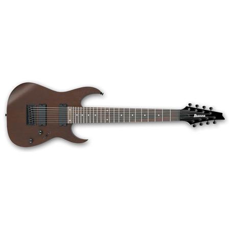 Ibanez RG Series RG8 8-String Electric Guitar, Walnut Flat