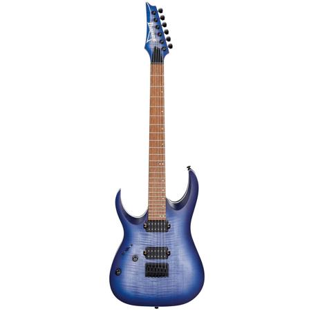 Ibanez RGA Standard RGA42FML Left-Handed Electric Guitar, Jatoba Fretboard, Blue Lagoon Burst Flat