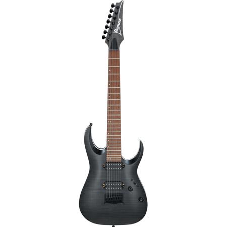 Ibanez RGA Standard RGA742FM 7-String Electric Guitar, Jatoba Fretboard, Transparent Gray Flat