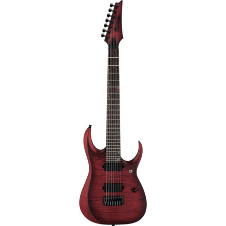 Ibanez RG Series RGD721FA 7-String Electric Guitar, Stained Wine Red Burst Flat