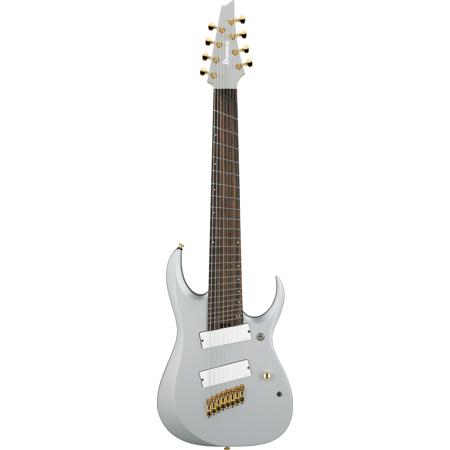 Ibanez RGD Axe Desing Lab Series RGDMS8 8-String Cutaway Electric Guitar, Classic Silver Metallic