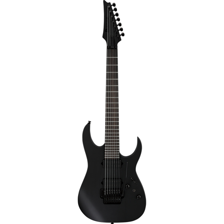 Ibanez RG Iron Label Series RGRB720 7-String Electric Guitar, Black Flat