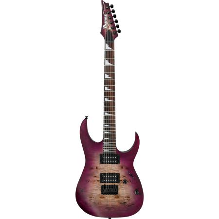 Ibanez RGRT621DPB RG Standard Electric Guitar, Transparent Purple Burst Flat