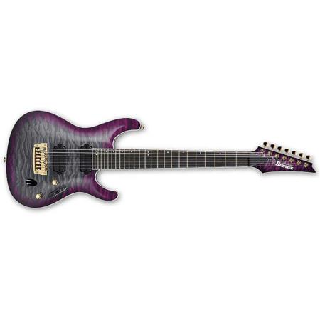 Ibanez S Prestige S5527QFX 7-String Electric Guitar, Dark Purple